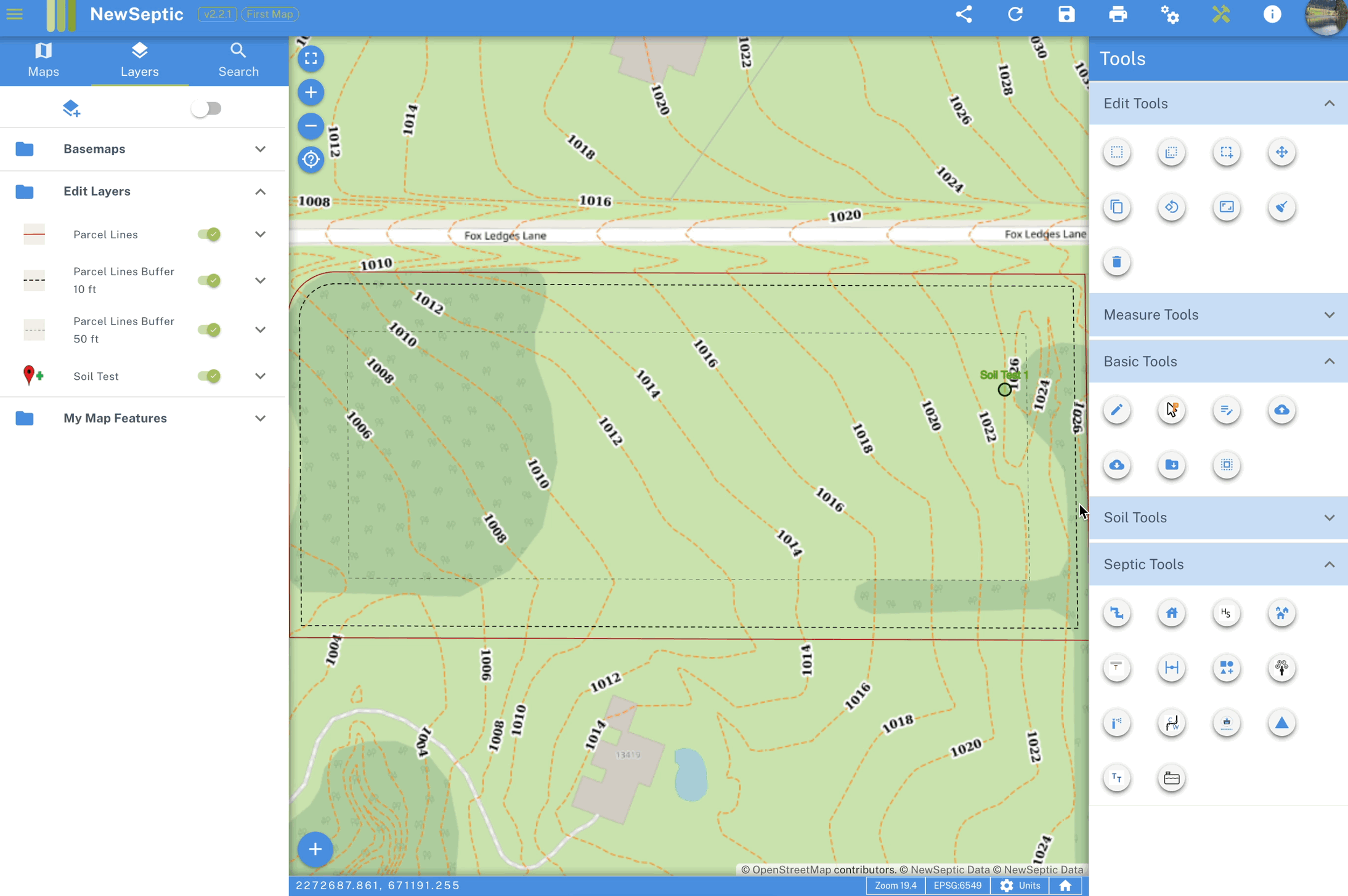 landplan map septic design