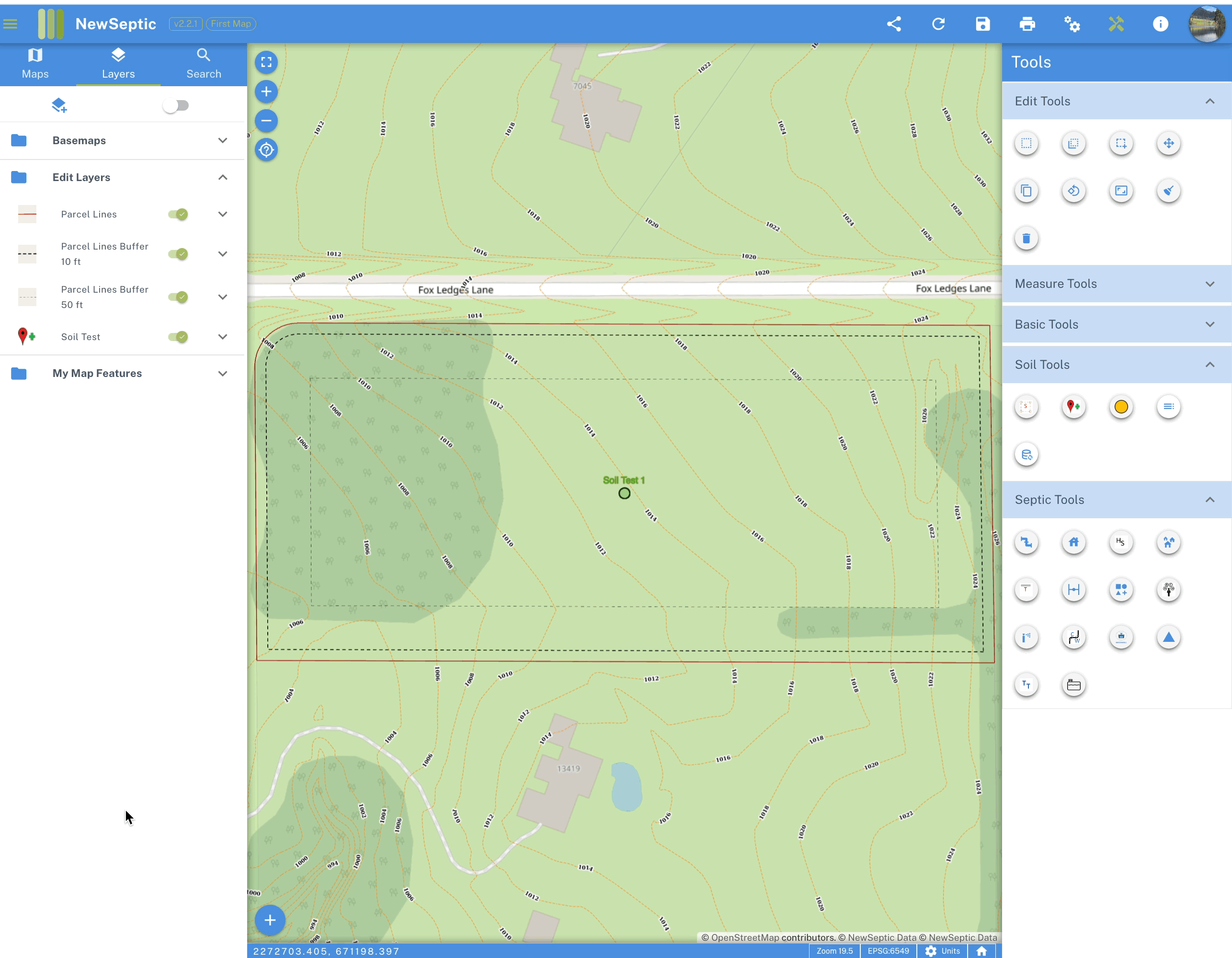 landplan map septic design