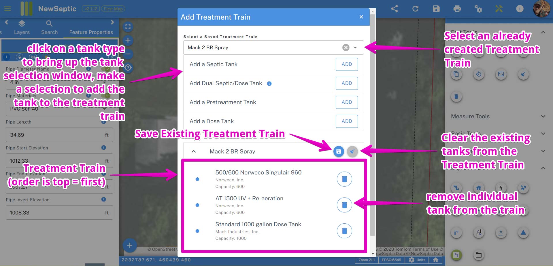 Treatment Tank Window