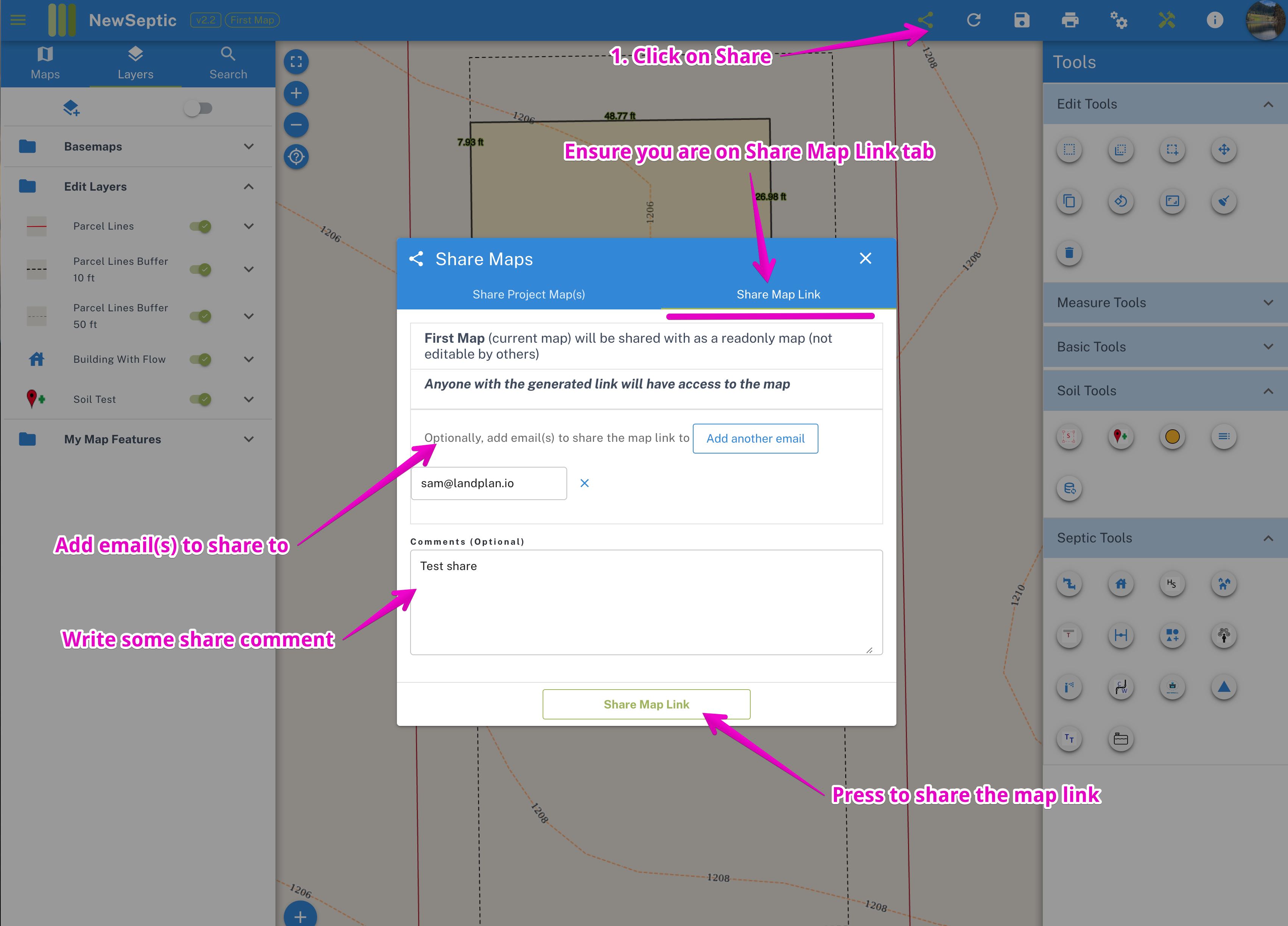 Share Map Copy