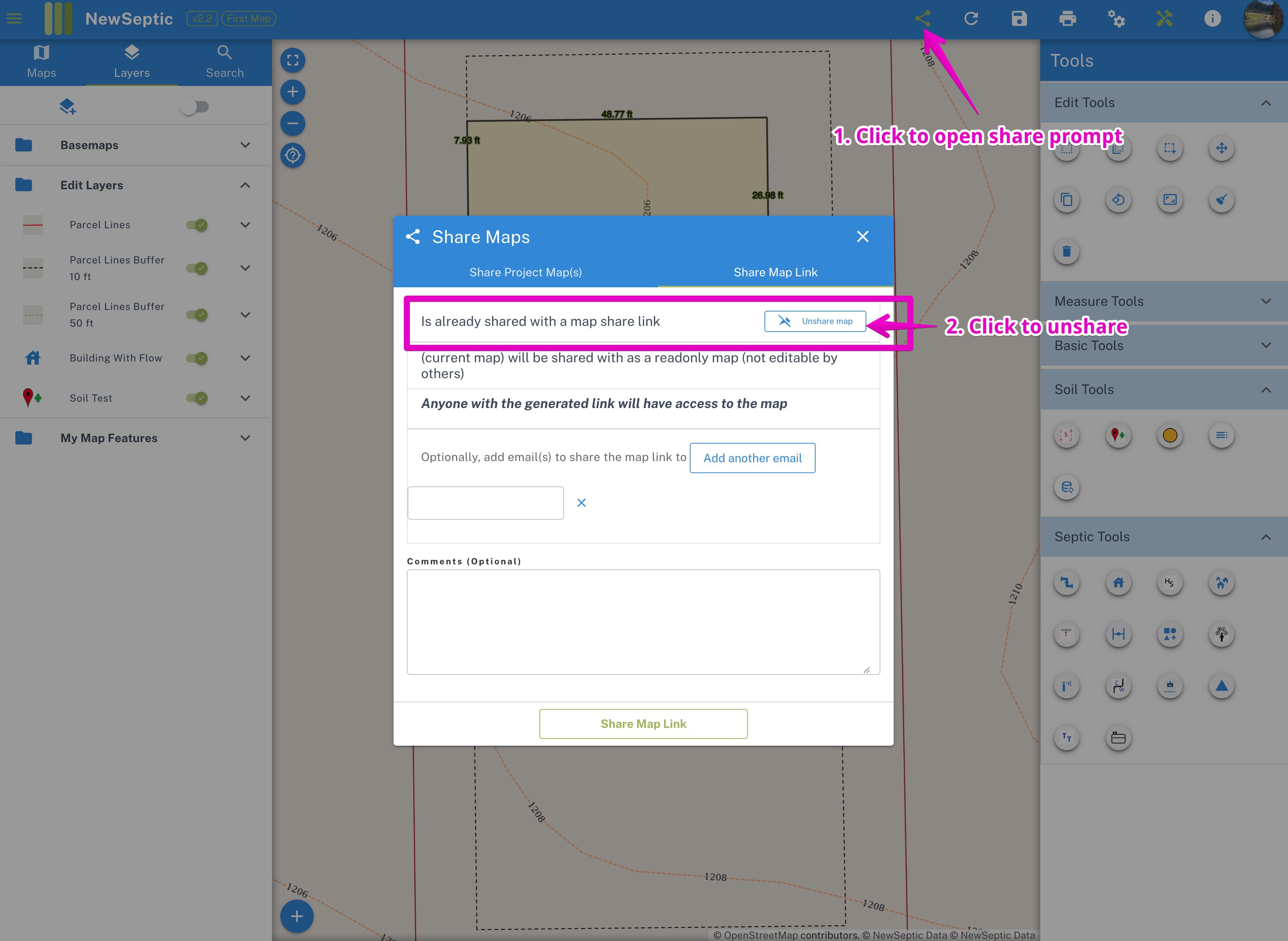 Share Map Copy